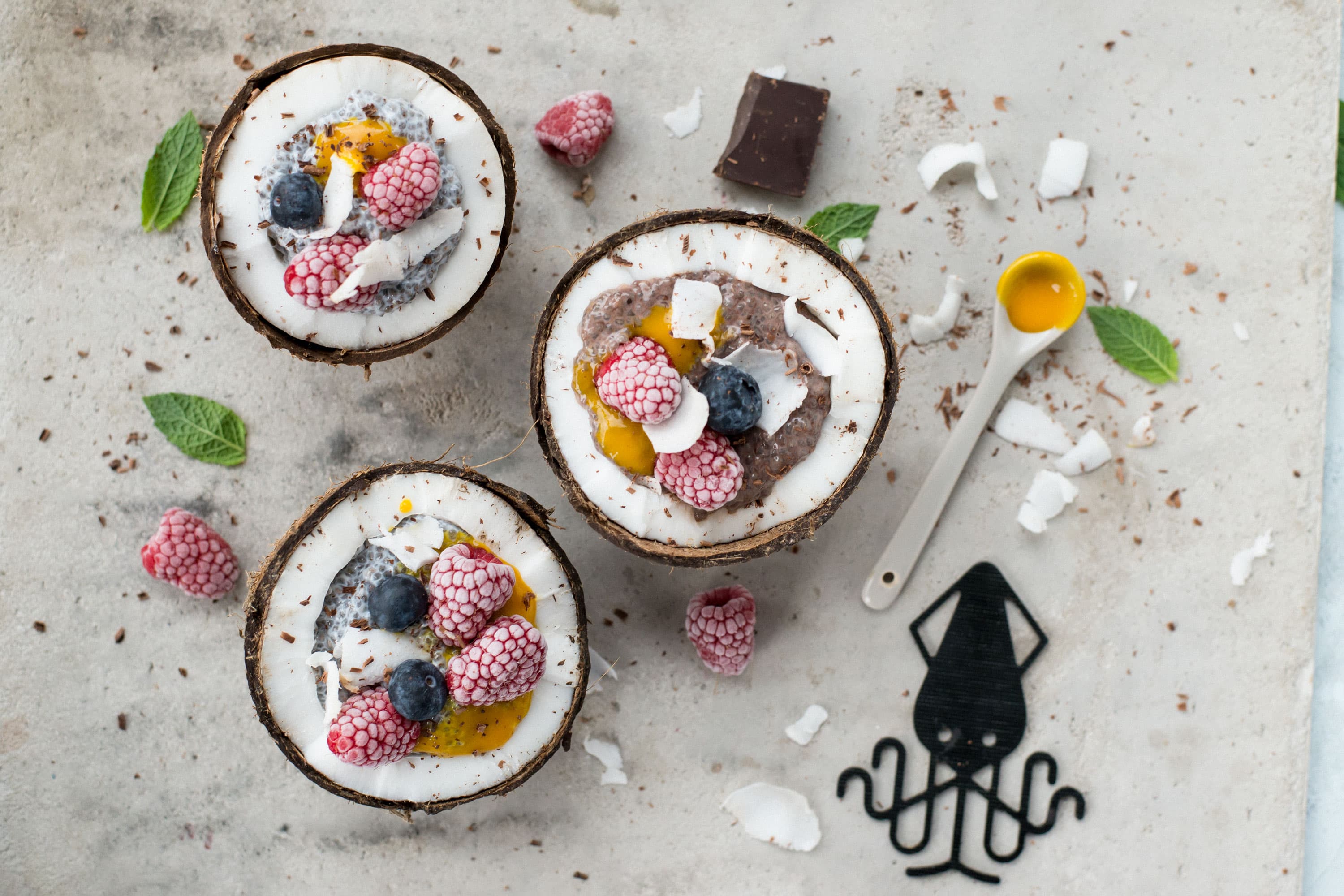 KOKOSOWY PUDDING CHIA - PRZEPIS NA DZIEŃ MAMY I DZIEŃ DZIECKA